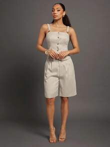 Vixey Summer Casual Commuter Striped Bermuda Shorts, Business Casual Woman, Office Outfit