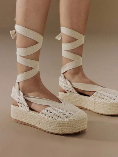 Styleloop 女士时尚波西米亚风格休闲厚底平底鞋