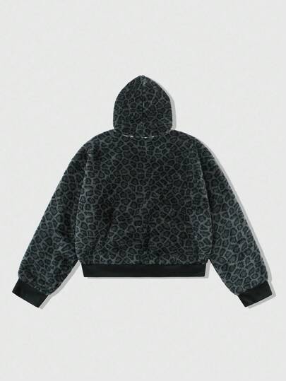 Street Life Sudadera con capucha y cuello de piel, estilo urbano para hombres