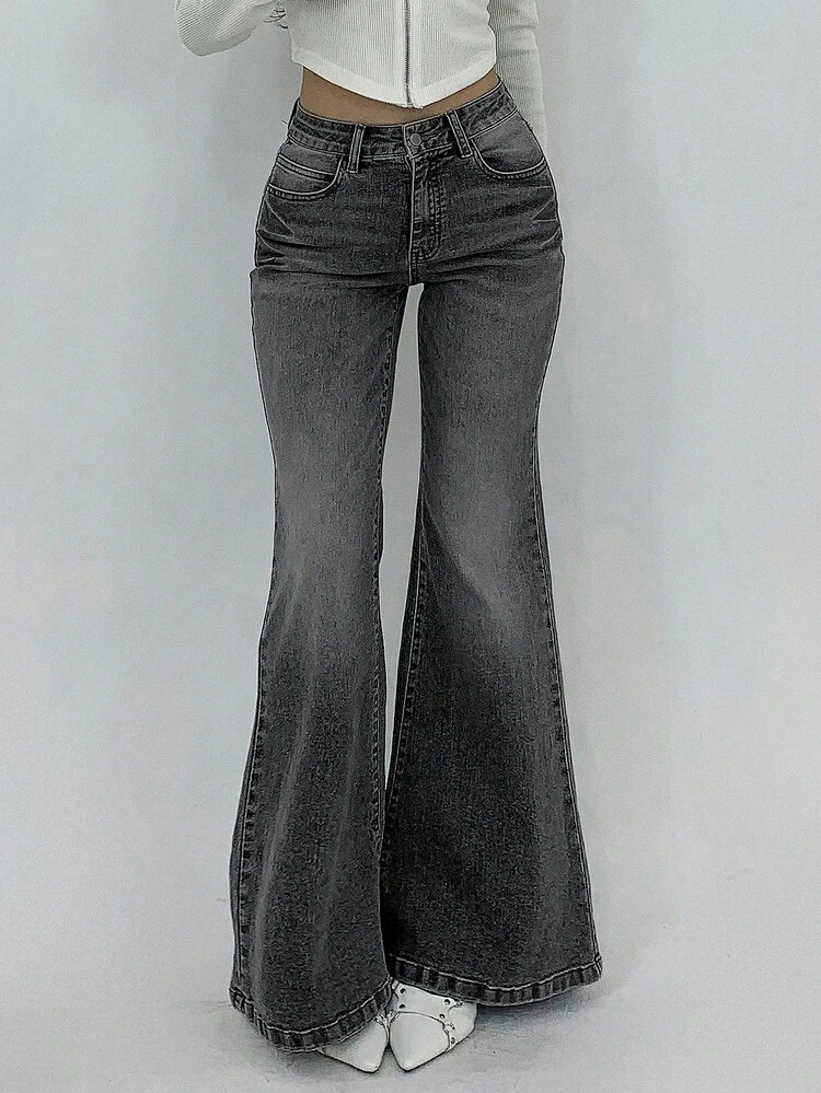 Women's Casual Flare Leg Jeans