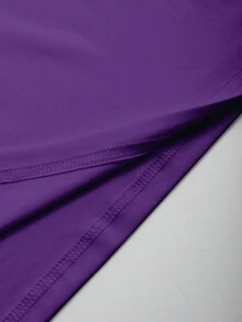 Manfinity Dauomo Men's Crew Neck Short Sleeve Basic Casual T-Shirt - Purple - View 7