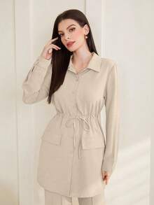 Graceveil Women's Plain Simple Daily Long Sleeve Top And Pants Set 2 Pieces Set