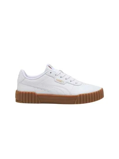 Puma Carina 3.0 Women's Casual Sneakers White/Gold 400365