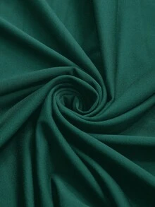 Freevana Váy dệt kim chữ A cổ điển thanh lịch lãng mạn cỡ lớn, phù hợp cho các bữa tiệc và buổi tụ họp, mùa thu/đông - Màu xanh lá cây đậm - Xem 6
