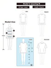 Manfinity EMRG Men's Spider Letter Print Loose Short Sleeve T-Shirt And Camouflage Pants Set