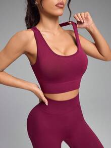Innovista Conjunto de entrenamiento sin costuras de color rojo bronceado, con alto soporte, secado rápido, ropa deportiva diaria, yoga, entrenamiento HIIT, de oficina al gimnasio, mallas, ropa deportiva de otoño, sujetador, pantalones de compresión, control del abdomen, figura favorecedora, cardio, running, ejercicio al aire libre, saludable, listo para TT, Reel de IG, OOTD, conjunto de fitness de mamá trabajadora de 2 piezas, equipo de rendimiento atlético