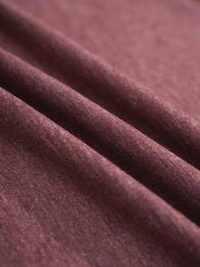 INAWLY Tricou damă cu mânecă scurtă și imprimeu cu inimă, guler rotund, stil casual, stil obișnuit - Lemn rosu - Vizualizare 4