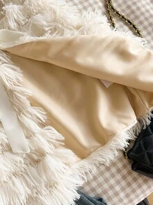 SHEIN 女童蝴蝶结拼色无袖夹克 - 彩色 - 查看 5