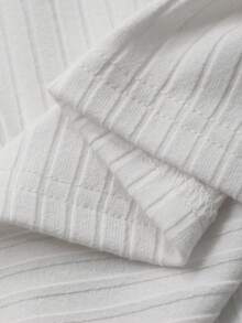 DAZY 男童休闲字母印花T恤，宽松版型，秋季长袖上衣 - 白色 - 查看 9