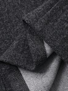 FRIFUL Women's Wool Vest And Pants Set, Solid Color Casual City Style With Metal Trim Decoration