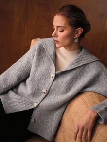 MOTF PREMIUM 连帽纽扣开衫 - 灰色 - 查看 6