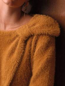 MOTF PREMIUM SUÉTER CON DETALLE DE LAZO - Amarillo - Ver 3