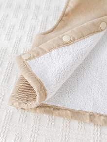 Cozy Pixies 3 件套男婴/女婴字母印花柔软针织连帽长袖运动衫、松紧腰运动裤和无袖羊毛背心套装 - 彩色 - 查看 7