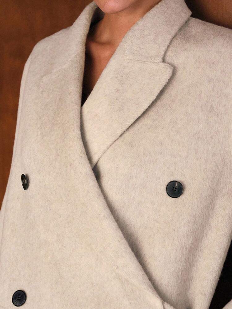 WOOL DOUBLE BREASTED OVERCOAT