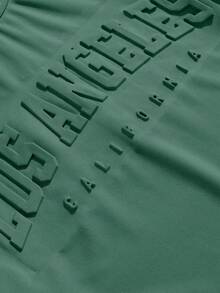 Manfinity Joysei 2件套男士压花字母短袖套装