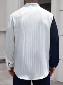 Manfinity CasualCool Áo sơ mi nam cổ bẻ phối màu thường ngày, áo dài tay, phù hợp cho nhiều dịp như đi làm, giải trí, hẹn hò và công tác. Áo sơ mi thu mới này phù hợp cho nhiều dịp như đi làm, hẹn hò và công tác. Đây là áo dài tay để đi chơi vào mùa thu. - Nhiều màu - Xem 5