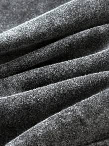 Manfinity VCAY 男士休闲短袖T恤，黑色，雪花印花，圆领，夏季 - 黑色 - 查看 5