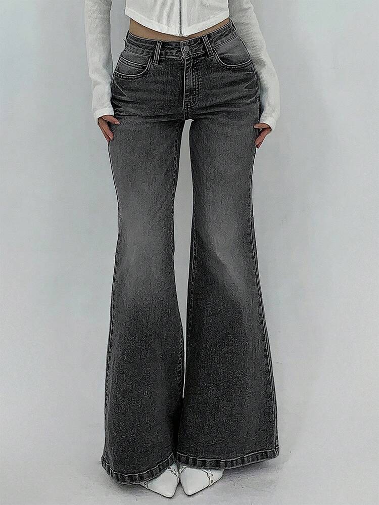 Women's Casual Flare Leg Jeans