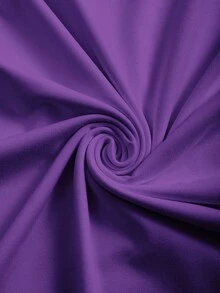 Manfinity Dauomo Men's Crew Neck Short Sleeve Basic Casual T-Shirt - Purple - View 4