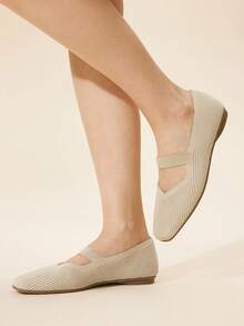 Ressula Zapatos planos casuales de moda para mujer - Albaricoque - Ver 1