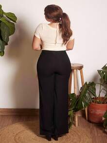 Lupita Cardoza Knotted Front 2-In-1 T-Shirt - Apricot - View 2