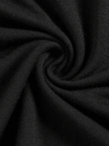 SHEIN 少女天鹅领长袖T恤，休闲简约