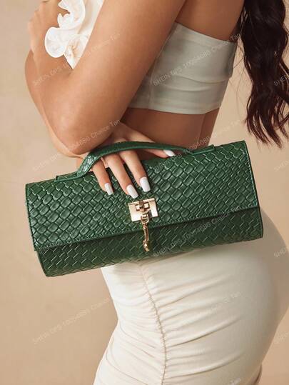 SHEIN SXY Ladies, Women Top Handle Bags , Woven Bag,Straw Bag, Fashionable, Simple, Elegant, Versatile, Classic, Colorful, Rainbow, For Classic, Commute, Office,Date, Daily,Shopping, Afternoon Tea,Party,Prom,Club,Date,Birthday,Evening,Date Night,Beach,Vacation,Holiday,Summer, Seaside