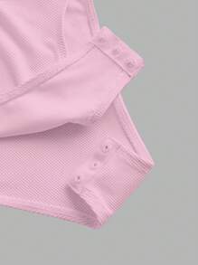 SHEIN EZwear Bộ đồ liền thân cổ cao có khóa kéo họa tiết ngựa con dành cho nữ, áo liền thân dài tay thường ngày, thu/đông - Nhiều màu - Xem 4