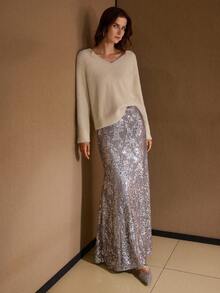 MOTF PREMIUM V领套头衫