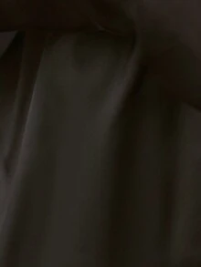 女婴优雅黑色单肩欧根纱连衣裙，正式服装 - 黑色 - 查看 7