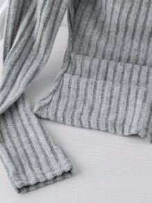 GlowEve Women's Oblique Collar Ruched Fitted Long Sleeve Knit Top Fall Cloth For Women