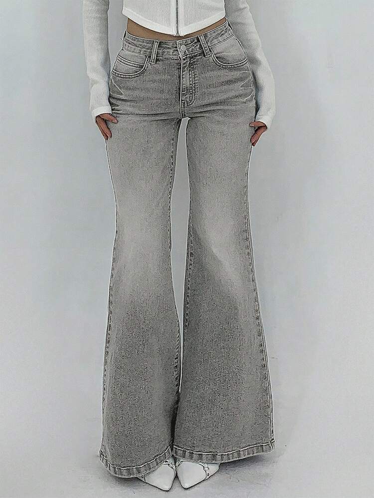 Women's Casual Flare Leg Jeans