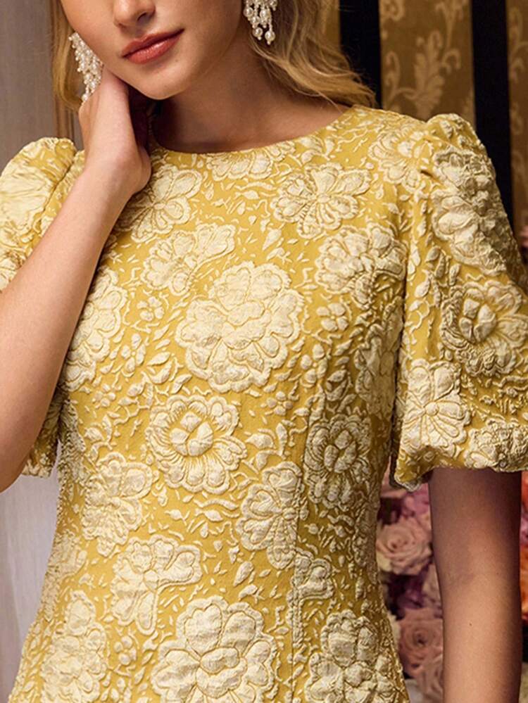 VESTIDO AJUSTADO DE JACQUARD