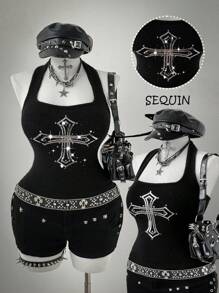 Sunspun Hauts en tricot grande taille pour Halloween