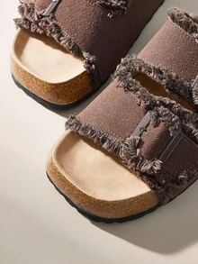 Solecia Women's Platform Wedge Sandals - Coffee Brown - View 5