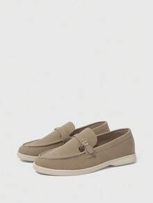 Sleekvia Damskie, swobodne, wygodne, wsuwane mokasyny z frędzlami, uniwersalne, idealne do codziennych dojazdów - Kolor khaki - Zobacz 2