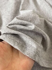 قميص تي شيرت أكمام طويلة لون أحادي بتصميم بسيط للمراهقات، للارتداء اليومي العادي