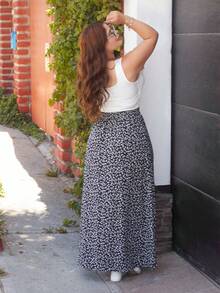 Lupita Cardoza 小花印花裂口夏季女裙子