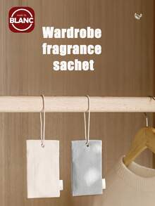 Madebyblanc 1 Pc/2pc Wardrobe Sachet With Long-Lasting Fragrance, Wardrobe Sachet, Aroma Sachet, Bedroom Moisture-Proof Sheet, Fresh-Scented Fabric Fragrance Bag