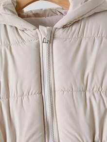 Sparklyn Tween Cool Elongated Hooded Vest With Pockets And Zipper, Winter Clothes For Tween Girl Fall - Light Grey - View 4