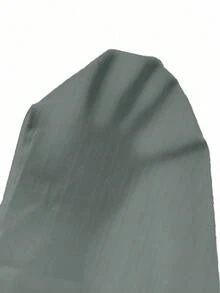 EMERY ROSE Solid Color Casual Crew Neck Shirt - Light Grey - View 3