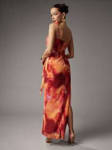 Hauture Estampado abstracto floral y animal sexy para mujer - Multicolor - Ver 3