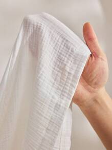 Ocili 女士棉质休闲开衫和短裤睡衣套装 - 白色 - 查看 7