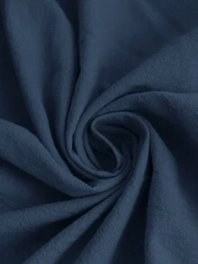 Brillora Camisa holgada de manga larga con vuelo y ajuste regular de unicolor tejida para mujer, ideal para vacaciones