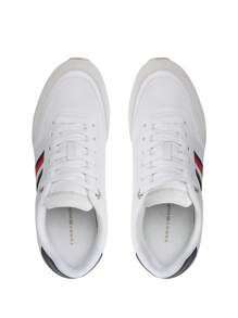 Tommy Hilfiger Essential Stripes Runner Women's Casual Sneakers White FW0FW07382 - White - View 4