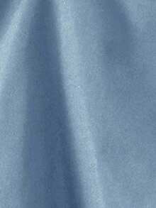 SHEIN 2 件套年轻男童休闲插肩袖立领装饰丝带立领半开襟夹克和松紧腰裤套装，羊毛，加厚 - 霧霾藍 - 查看 6