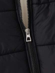 Mirajuku Quilted Lightweight Padded Coat For Teenage Boys, Fashionable Casual Winter Fall - Black - View 4