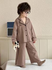 Dazy Kids 两件套男童休闲长袖上衣和裤子套装，秋季服装