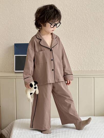 Dazy Kids 两件套男童休闲长袖上衣和裤子套装，秋季服装