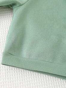 Cozy Pixies 2 pezzi Set di felpa con cappuccio a maniche lunghe con stampa di lettere e pantaloni con vita elastica e polsini alla caviglia per bambino